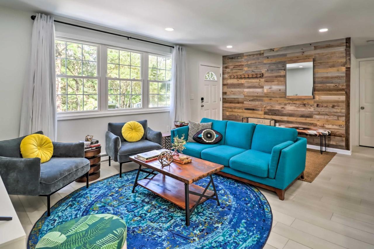Pocono Mountain Escape With Game Room Walk To Lake! Albrightsville Bagian luar foto