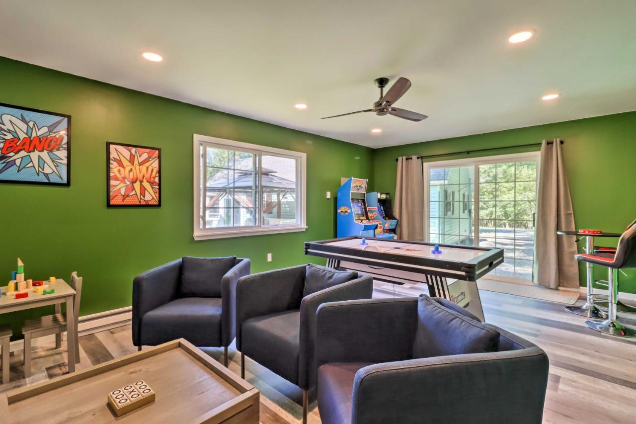 Pocono Mountain Escape With Game Room Walk To Lake! Albrightsville Bagian luar foto